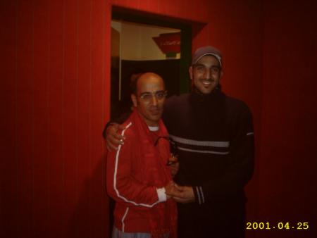 Moi  et  Hassan  EL FAD au  palai des  congrésses
